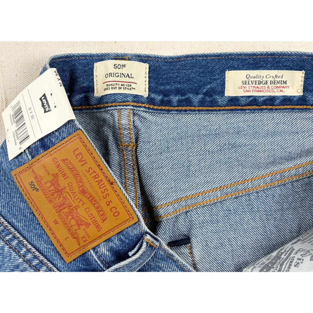 Levi’s Big E 501 Selvedge Jeans Women’s 31x30 High Rise Straight NWT - Picture 6 of 13